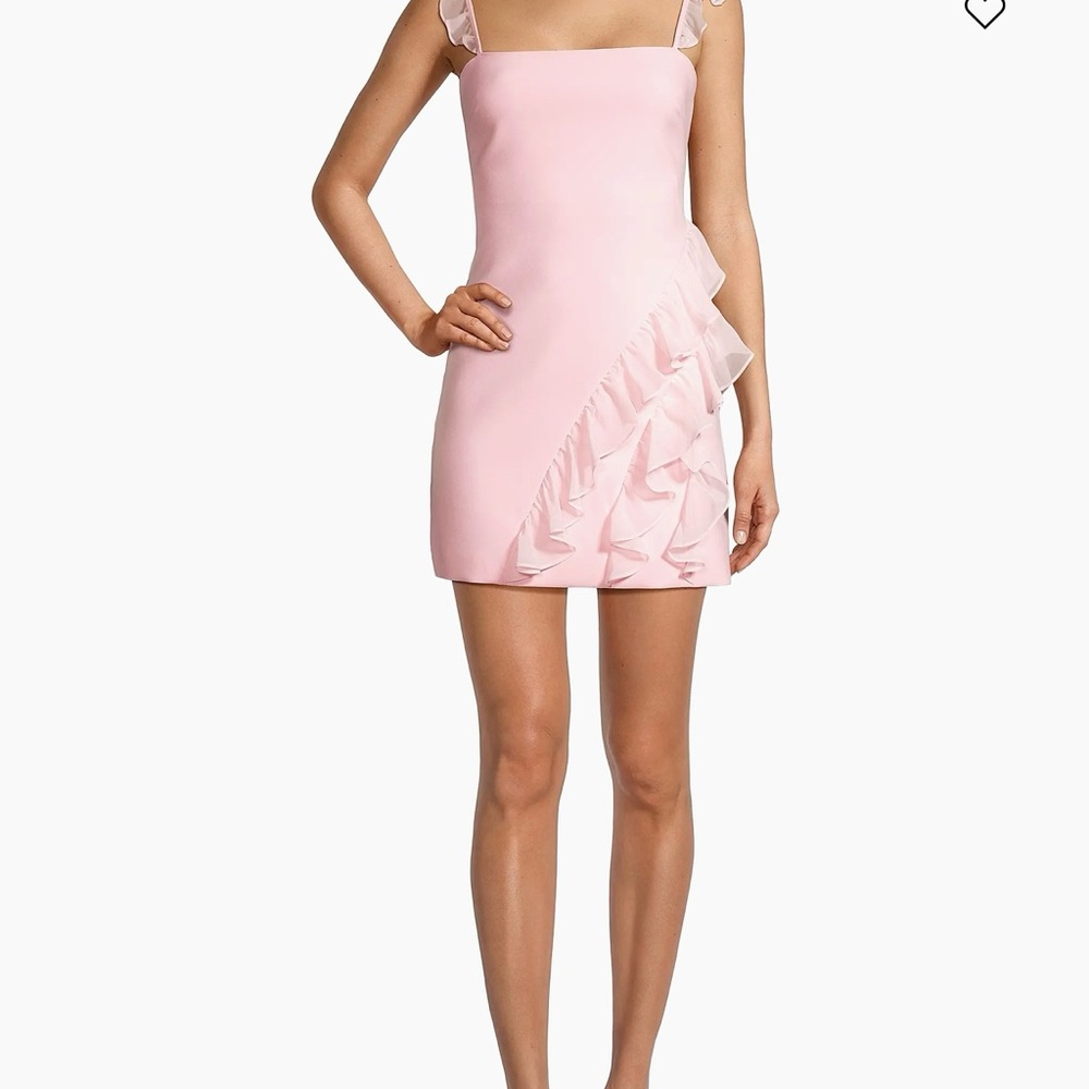 Likely Light Pink Mini Dress with Ruffles